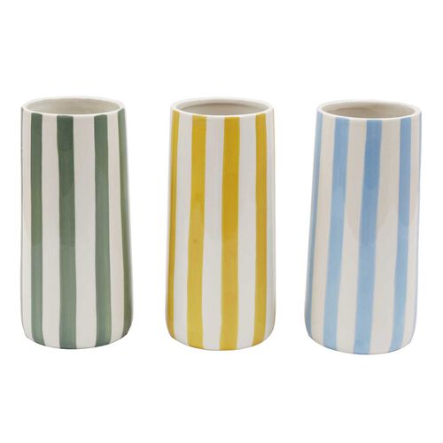 SIL Interiors Soleil Stripe Vase 11x21cm