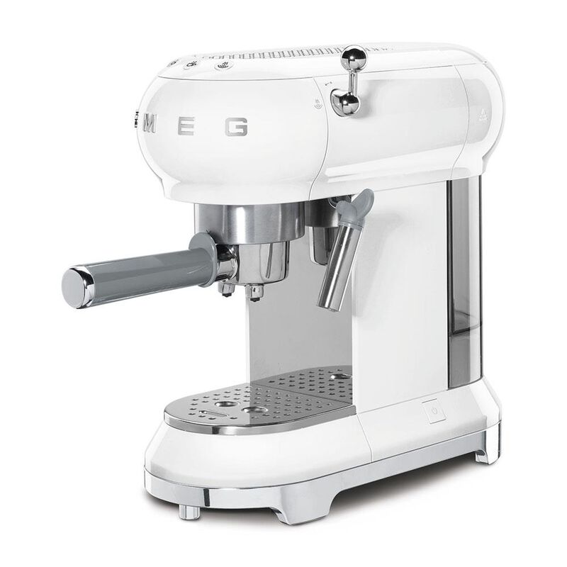 Smeg Espresso Manual Coffee Machine - White image number 1