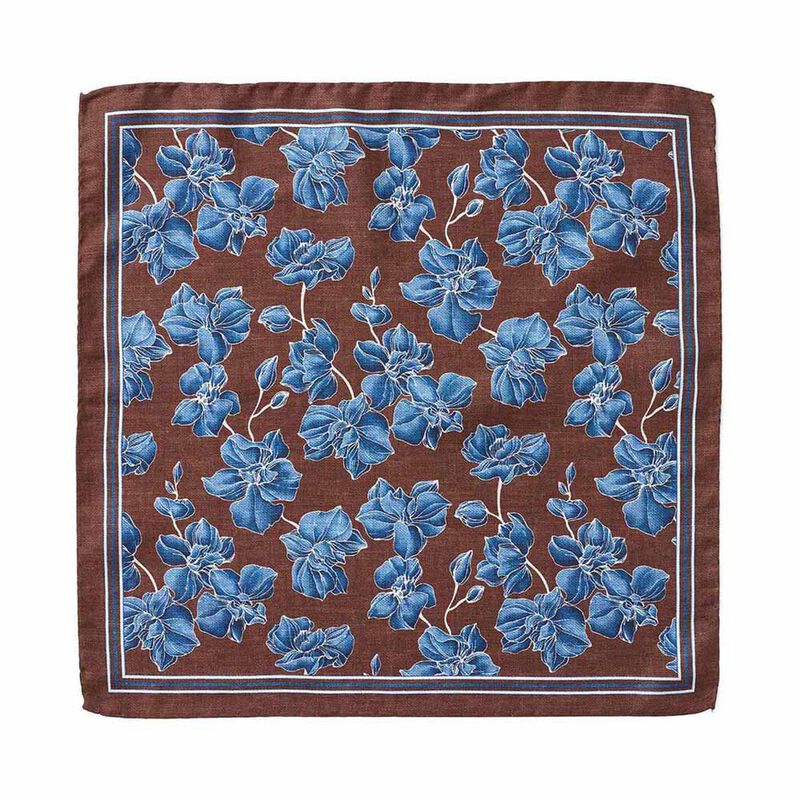 Cambridge Orchids Pocket Square image number 0