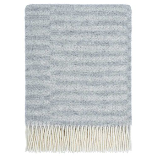 Baya Noah 100% NZ Wool Throw 130x190cm - Silver