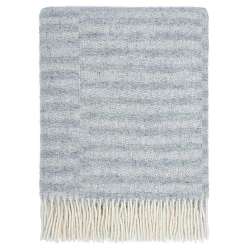 Baya Noah 100% NZ Wool Throw 130x190cm - Silver image number 0