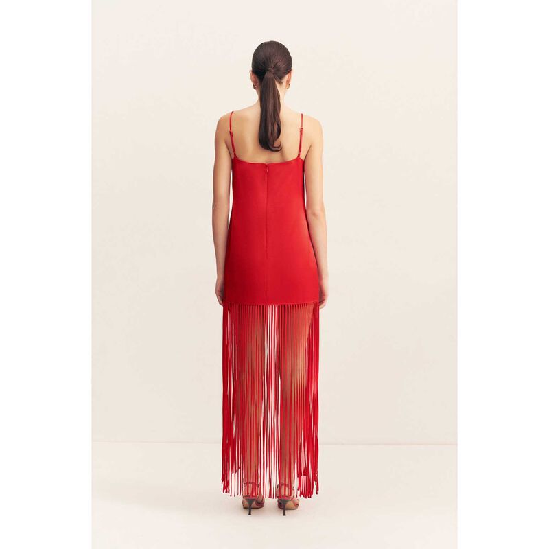 Shona Joy Moraya Square Neck Fringe Maxi Dress image number 1