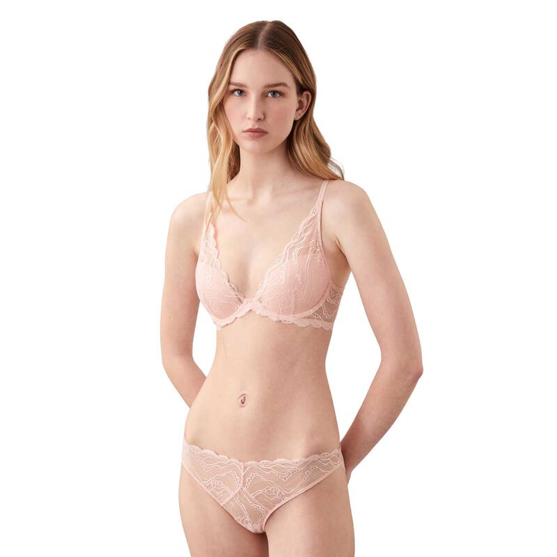 Calvin Klein Sensual Stretch Lace Lightly Lined Plunge image number 0