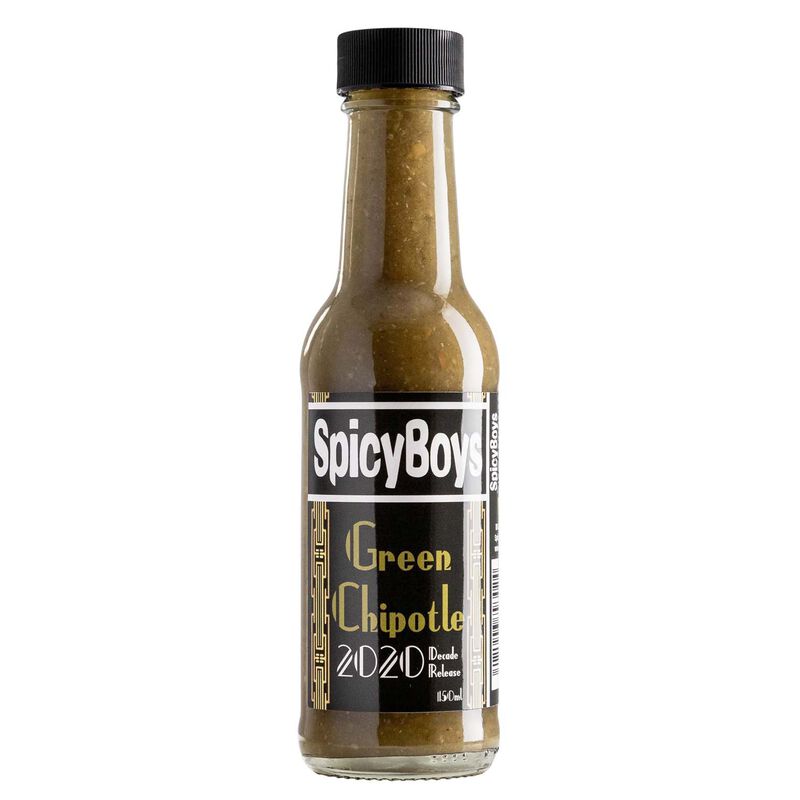 SpicyBoys Green Chipotle Medium Hot Sauce 150ml image number 0