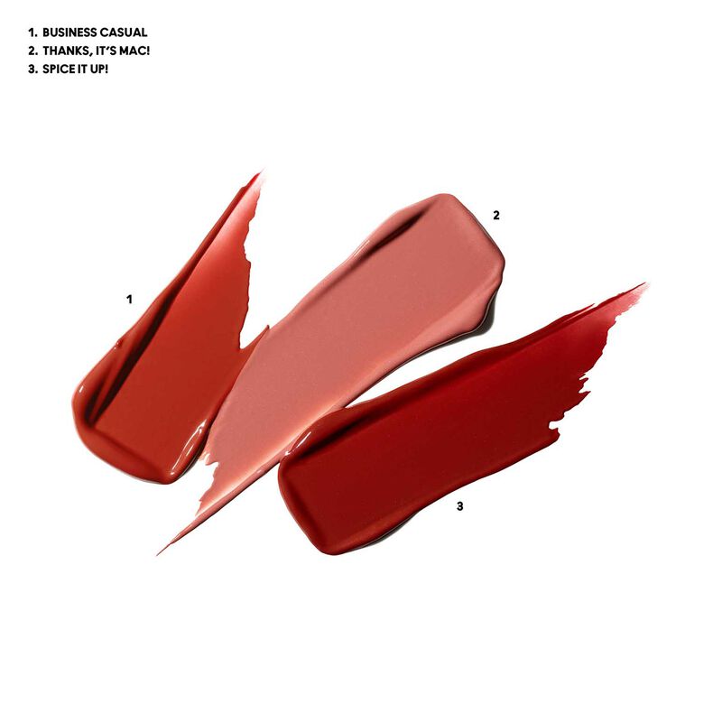 MAC Wildest Gleams Mini Lustreglass Lip Trio: Classics image number 2