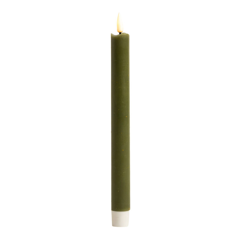 Stellar Haus Green Table Candle 2 Pack (24H 2.5D) With Timer image number 0
