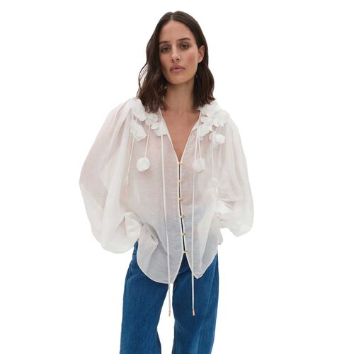 Aje Camille Flower Blouse