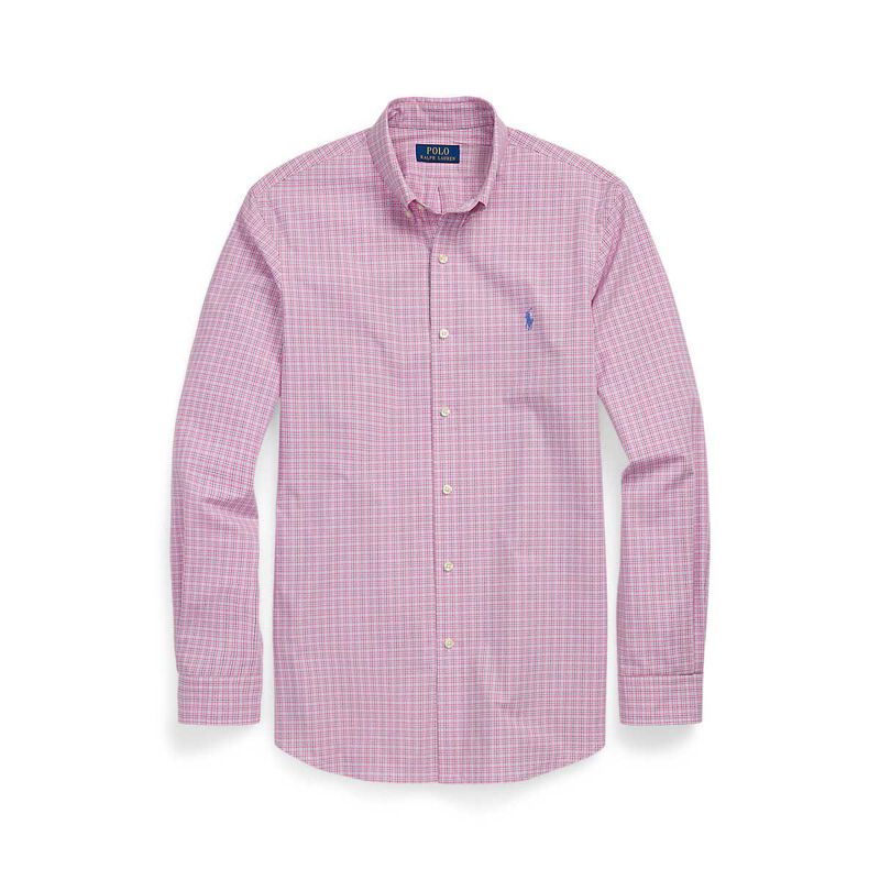 Polo Ralph Lauren Custom Fit Checked Stretch Poplin Shirt image number 2