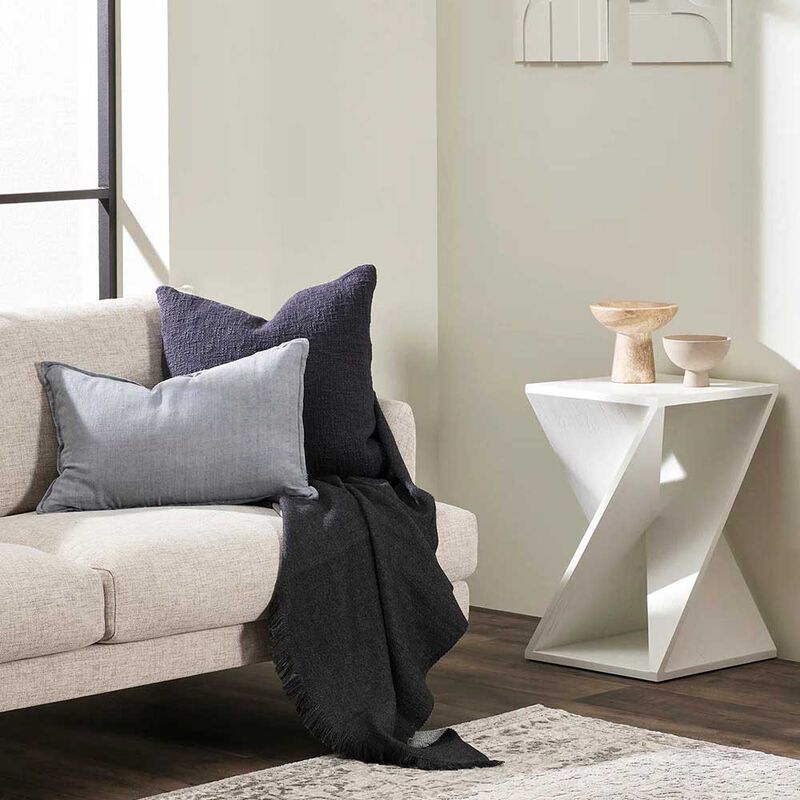 Ollo Chester Throw Navy 125X150cm image number 1