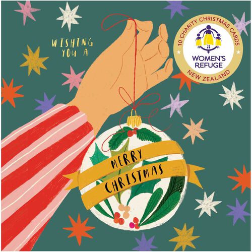 Women's Refuge Bauble Magic Christmas Card Wallet