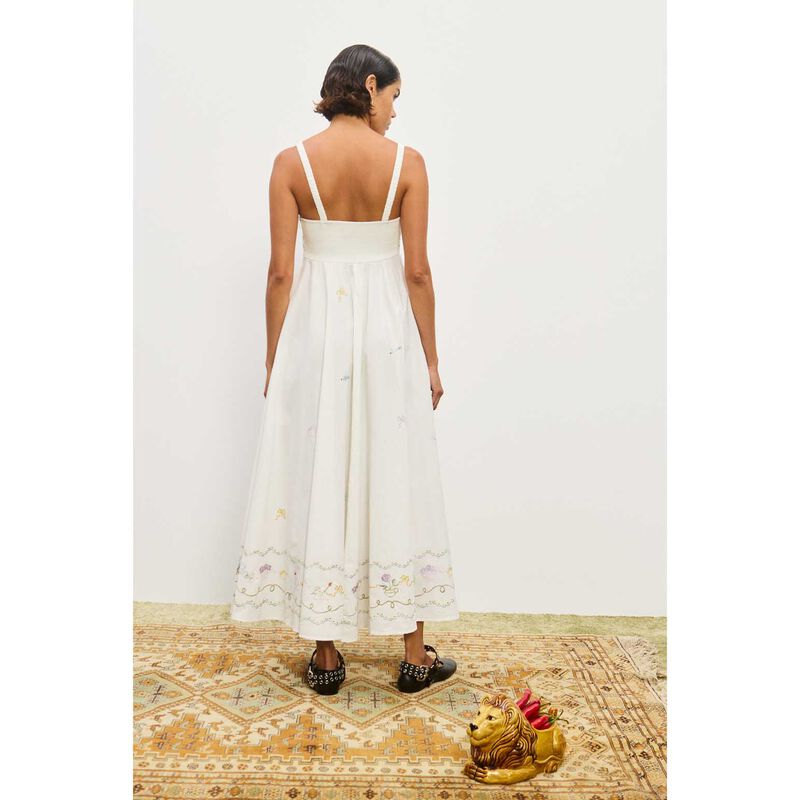 ALÉMAIS Giulia Embroidered Sundress image number 1