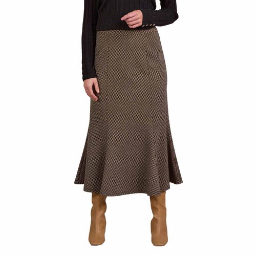 Vassalli Mid Length Fluted Skirt