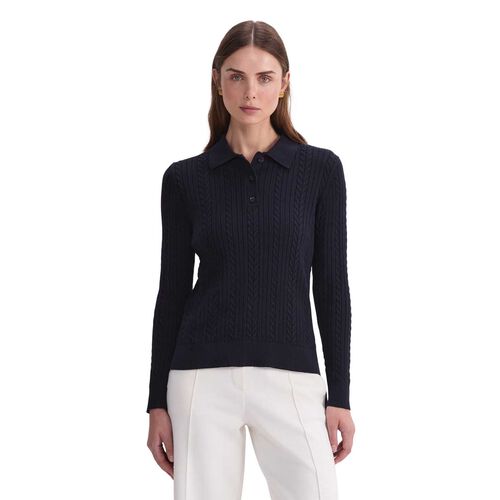 Sportscraft Elka Baby Cable LS Polo