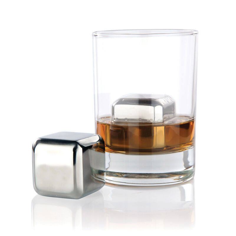 Viski Glacier Rocks&reg; Large Stainless Steel Cubes image number 3