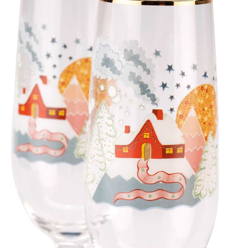 Cath Kidston Xmas Journey Champagne Flute image number 2