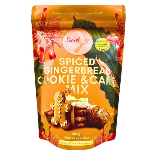 Secret Kiwi Kitchen Spiced Gingerbread Cookie & Cake Mix 400g
