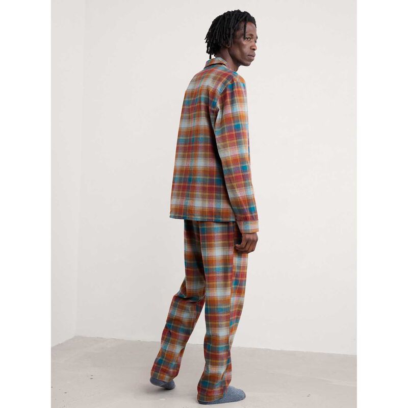 Seasalt Cornwall Netter Pyjama Set Root Cellar Conker image number 1