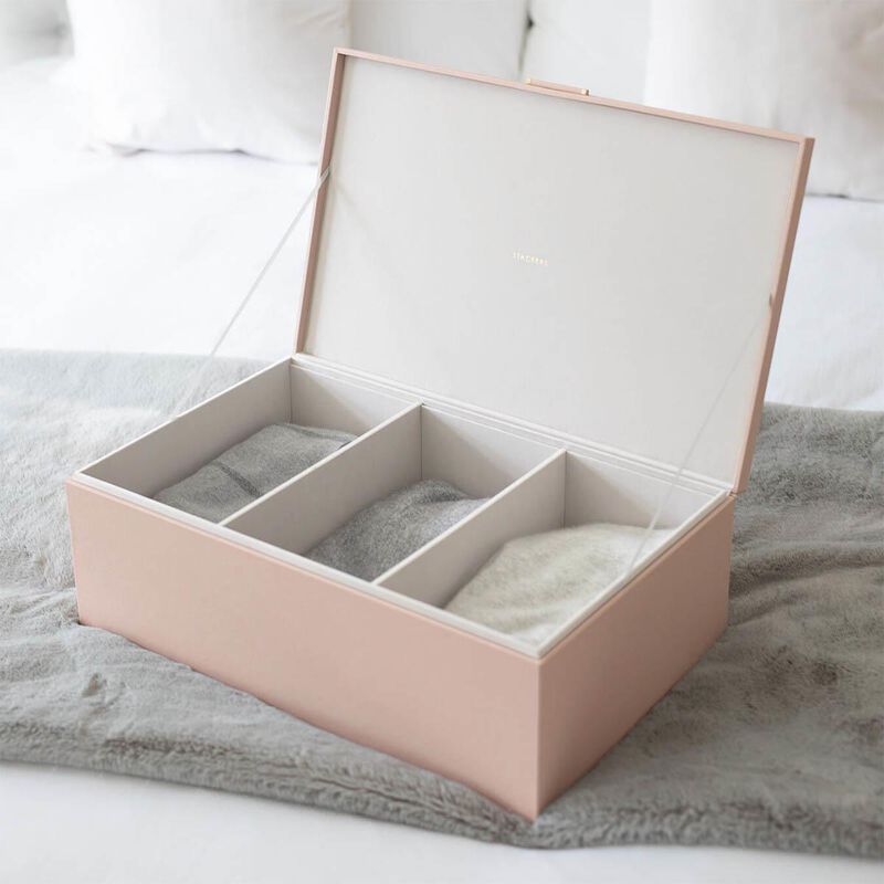 Stackers Large Lidded Storage Box Blush Pink image number 2