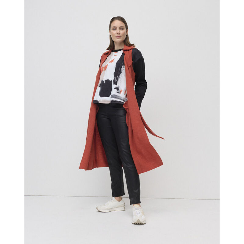 Marco Polo Belted Boiled Wool Vest image number 3