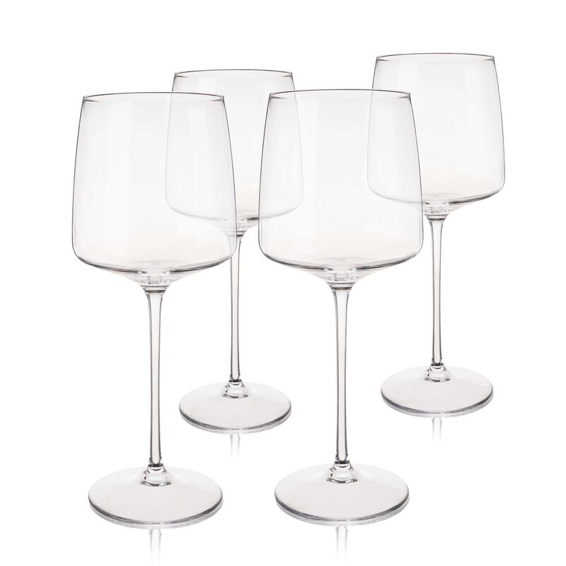 Viski Reserve Julien Crystal Bordeaux Glasses, Set of 4 image number 0