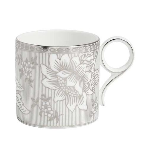 Wedgwood Silver Tonquin Mug Silver/White