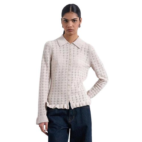 TOPSHOP Emma Frill LS Button Pullover
