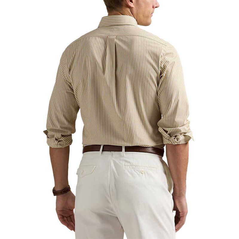 Polo Ralph Lauren Custom Fit Striped Stretch Poplin Shirt image number 1