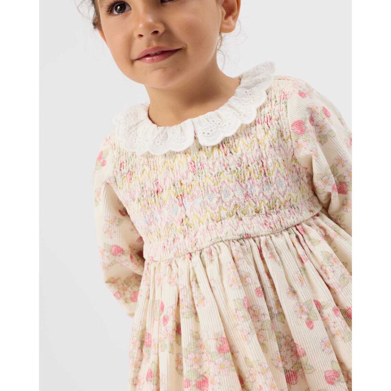 Goldie + Ace Strawberry Fields Shirt Dress 3-5Y image number 2