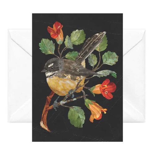 Tanya Wolfkamp Pietra Dura Fantails Card