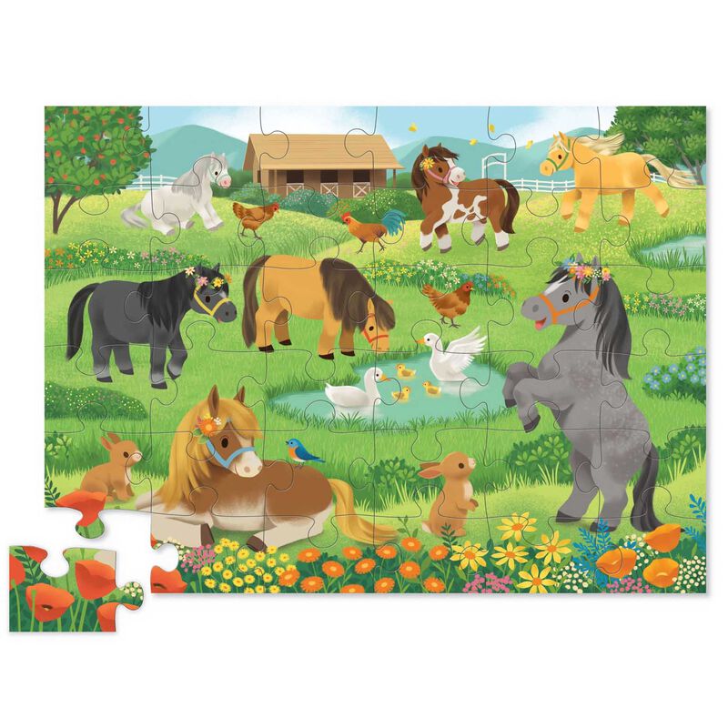 Croc Creek 36Pc Puzzle Pretty Ponies image number 1
