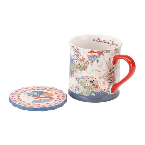 Cath Kidston Xmas Journey Mug And Coaster