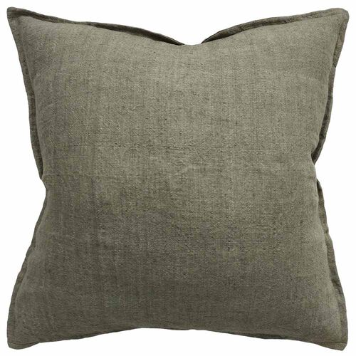 Baya Cassia Cushion With Feather Inner 55x55cm - Moss