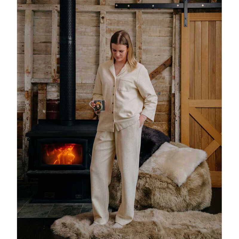 MM Linen Ecru Willow Waffle Pants image number 1