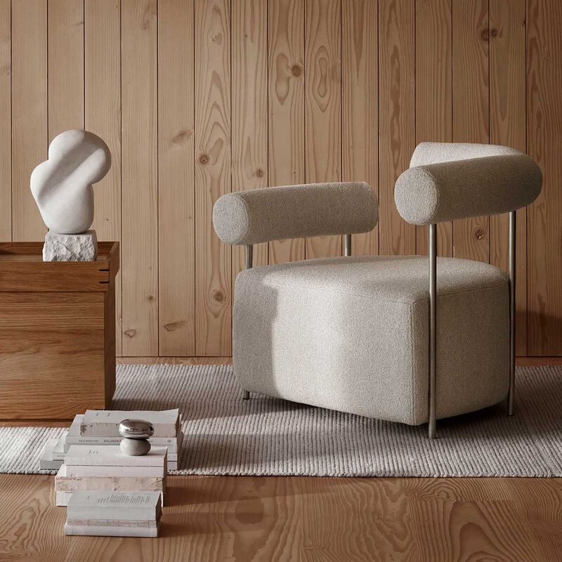 Kristina Dam Solitude Lounge Chair - Beige image number 1