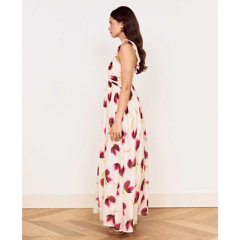 MINKPINK Emery Ruffled Bias Maxi Dress image number 3