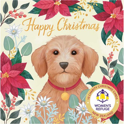 Women's Refuge Christmas Dog Christmas Card Wallet