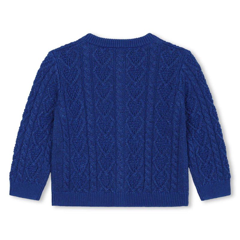 Carrement Beau Shiny Thread Knitted Cardi 6 - 18M image number 1