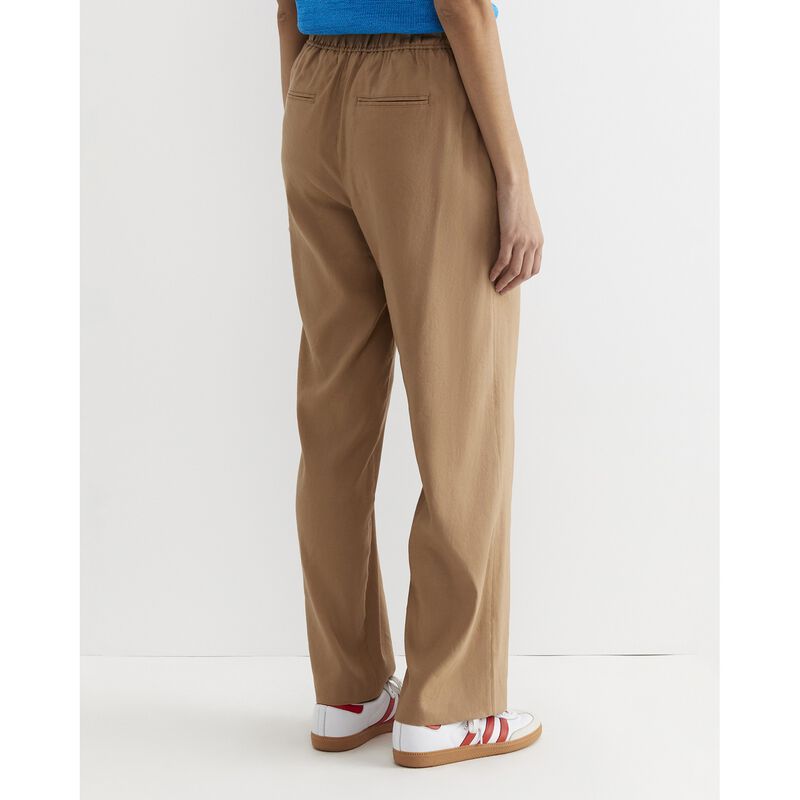 Sportscraft Rosa Lace Trim Crop Linen Pant image number 1