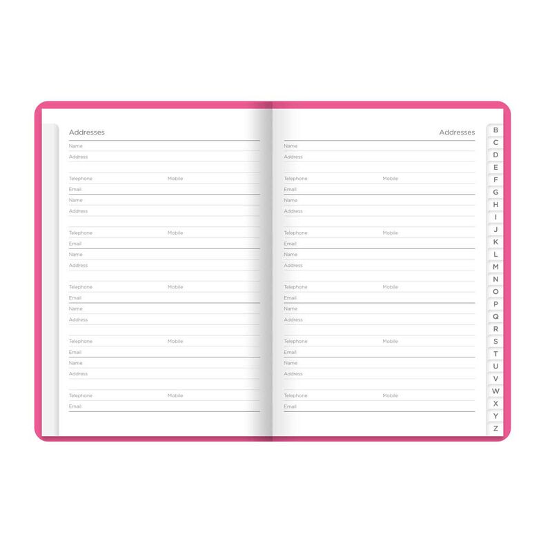 Letts of London Dazzle A6 Address Book - Pink image number 1