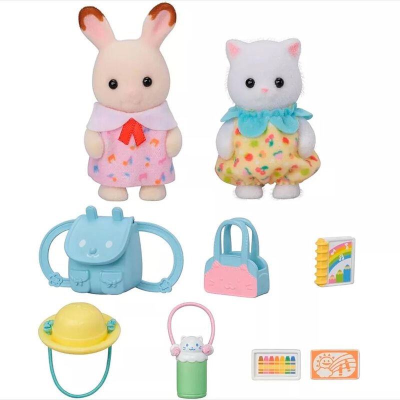 Sylvanian Families Nursery Friends - Walk Along Duo image number 1