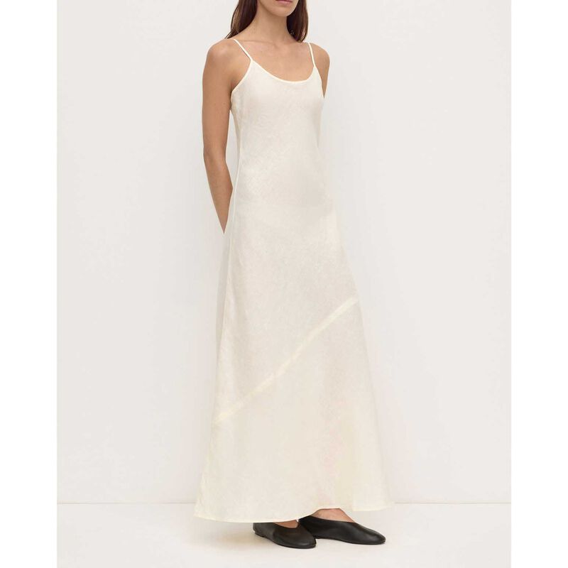 Assembly Label Colette Linen Slip Dress Vanilla image number 3