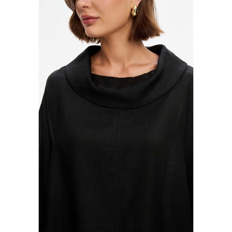 TIRELLI Funnel Neck Boxy Top image number 2