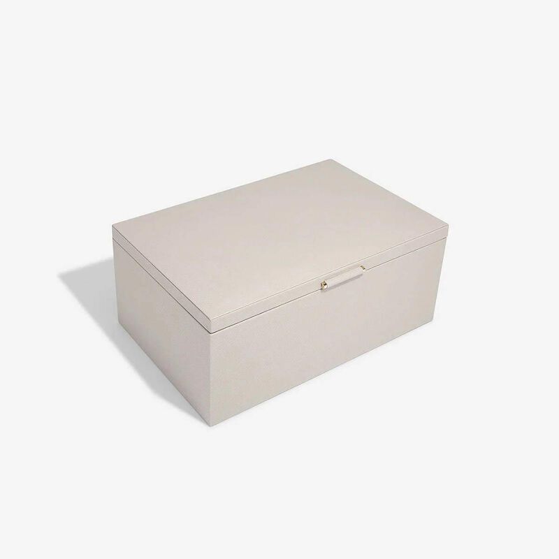 Stackers Medium Lidded Storage Box Taupe image number 1