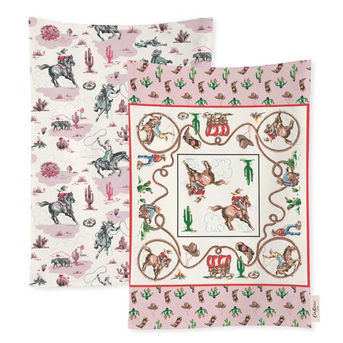 Cath Kidston Cowgirl Rodeo 2Pk Tea Towels