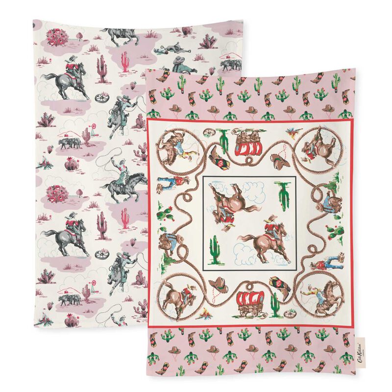 Cath Kidston Cowgirl Rodeo 2Pk Tea Towels image number 0