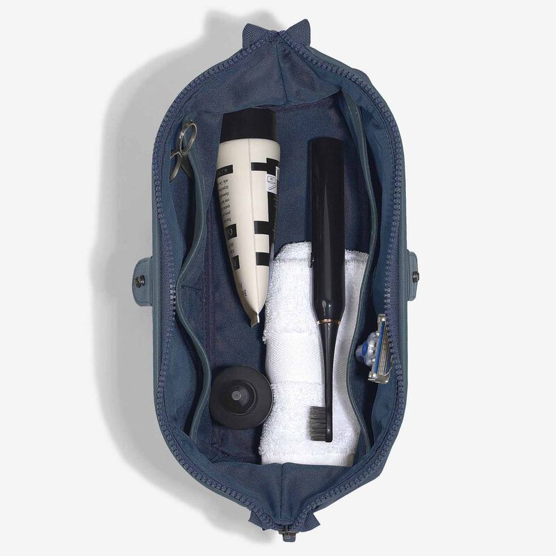 Stackers Canvas Wash Bag Large Blue image number 2
