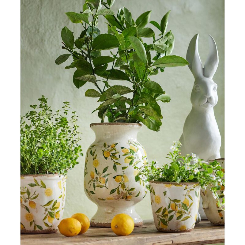French Country Botanical Lemon Urn image number 1