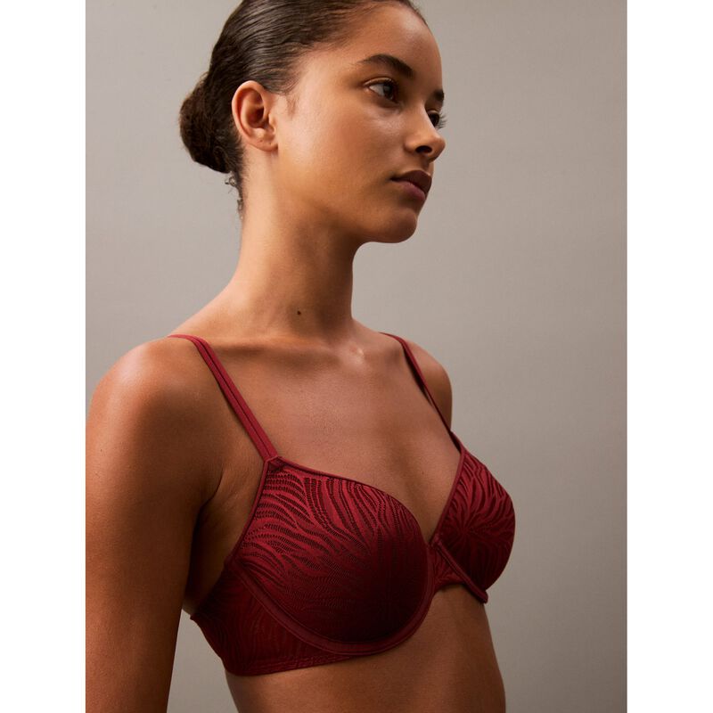 Calvin Klein Sheer Marquisette Lace Lightly Lined Demi image number 2