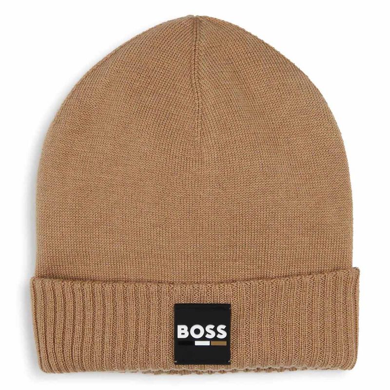 BOSS Knitted Fold-Up Beanie T2 - T4 image number 0