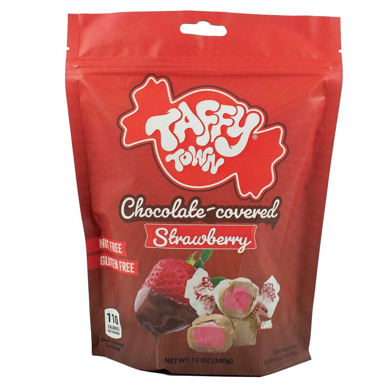 Taffy Town Chocolate-Covered Strawberry Taffy Pouch 340g image number 0